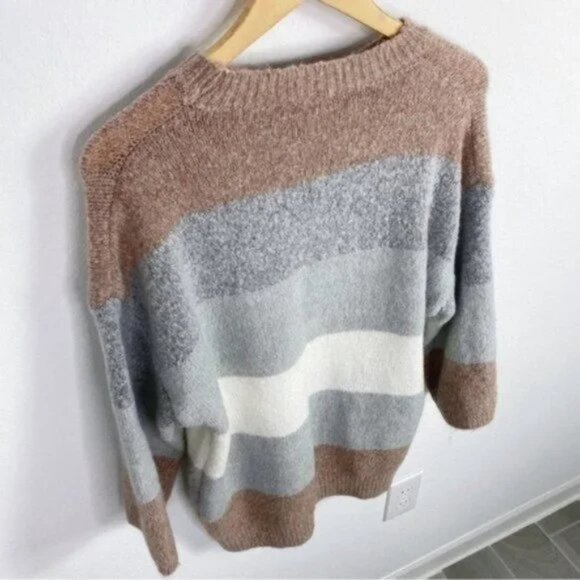 Goodnight Macaroon Oversized Soft Comfy Sweater Neutral Grey - Picture 6 of 7